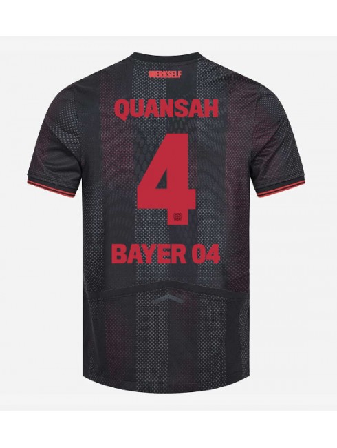 Bayer Leverkusen Jarell Quansah #4 Heimtrikot 2025-26 Kurzarm Bayer Leverkusen Jarell Quansah #4 Heimtrikot 2025-26 Kurzarm